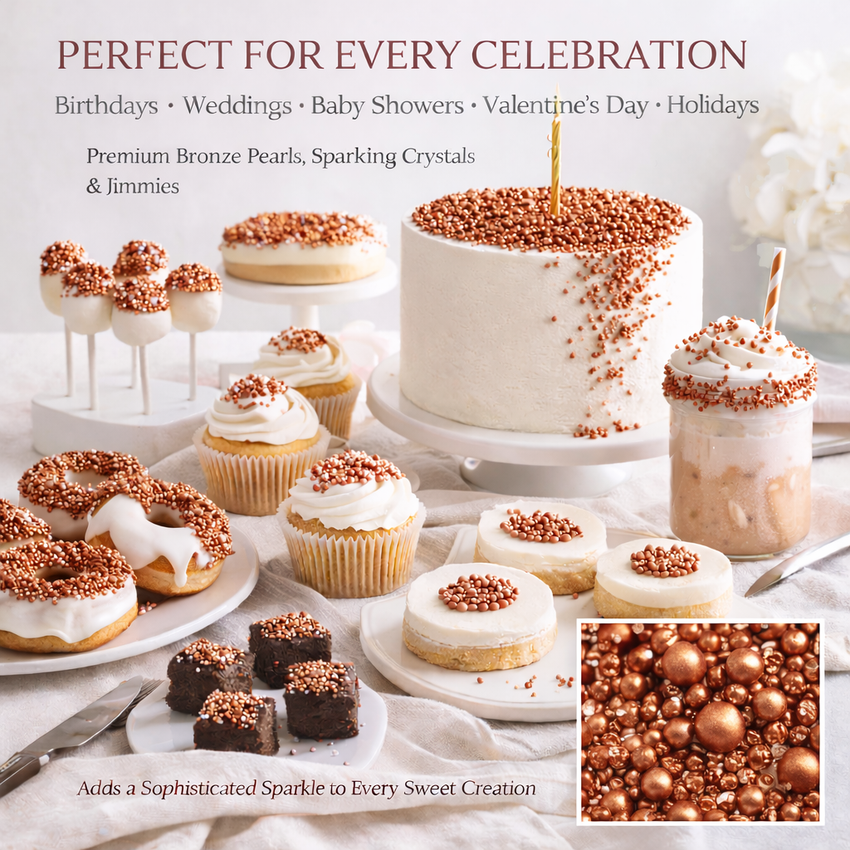 Bronze | Sprinkles Bottle for Decoration Bottle 120 g