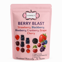 Berry Blast Gummies | Pack of Strawberry, Blackberry, Blueberry, Cranberry, Grape, Cherry Gummies | 300g