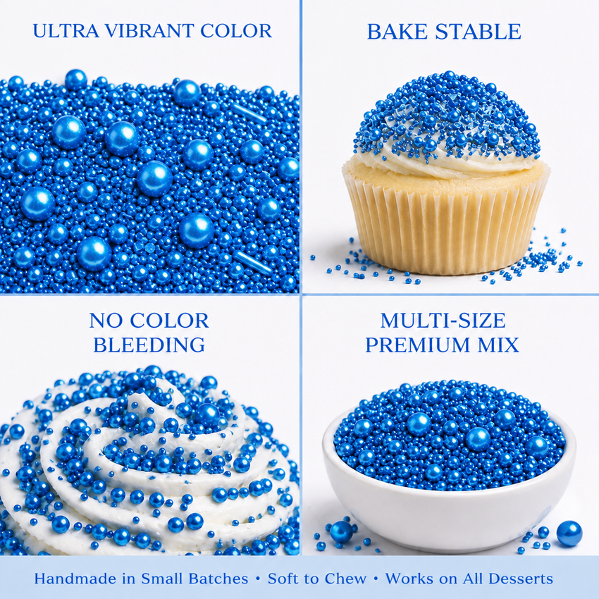 Bright Blue | Sprinkles Bottle for Decoration Bottle 120 g