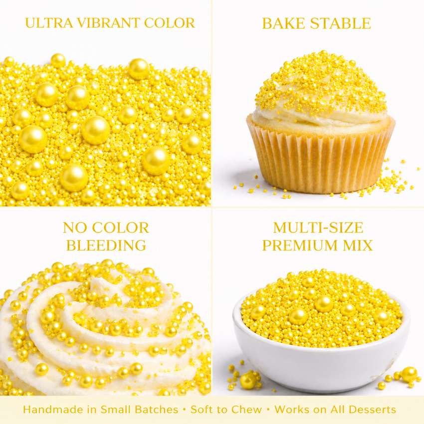 Yellow | Sprinkles Bottle for Decoration Bottle 120 g