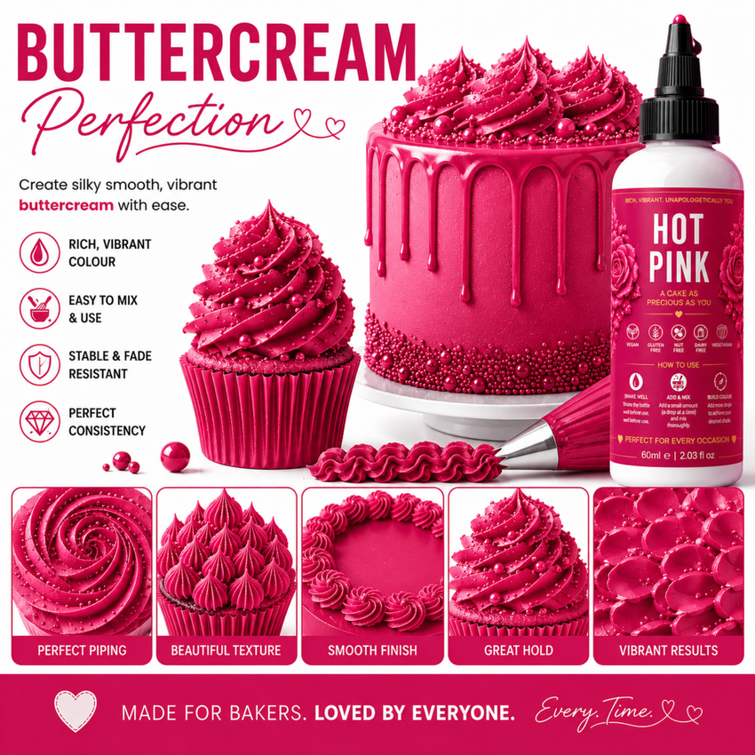 Hot Pink | Edible Gel Color 60ml