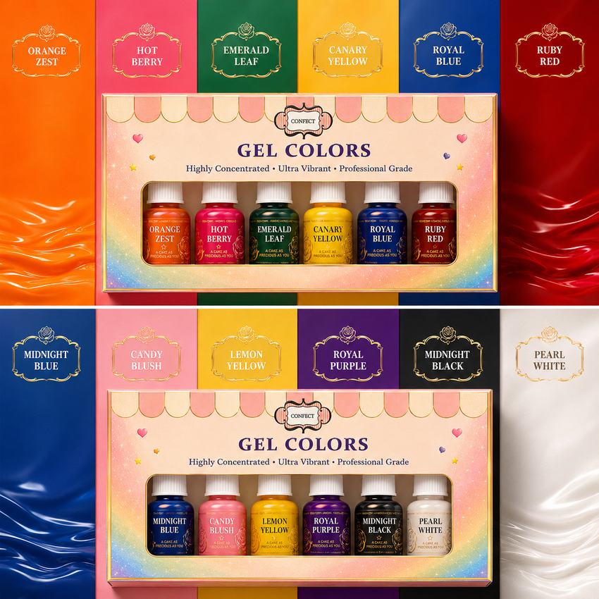 Everyday Essentials | Pack of 12 Edible Gel Color