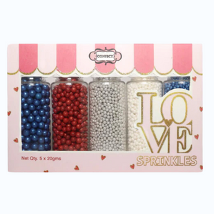 Patriotic Disco Balls Assorted Sprinkles (DB-03) - 100Gms