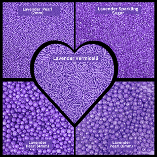 Sprinkles for Cakes & Cupcakes Decoration | USP-3(Lavender)
