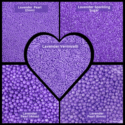 Sprinkles for Cakes & Cupcakes Decoration | USP-3(Lavender)