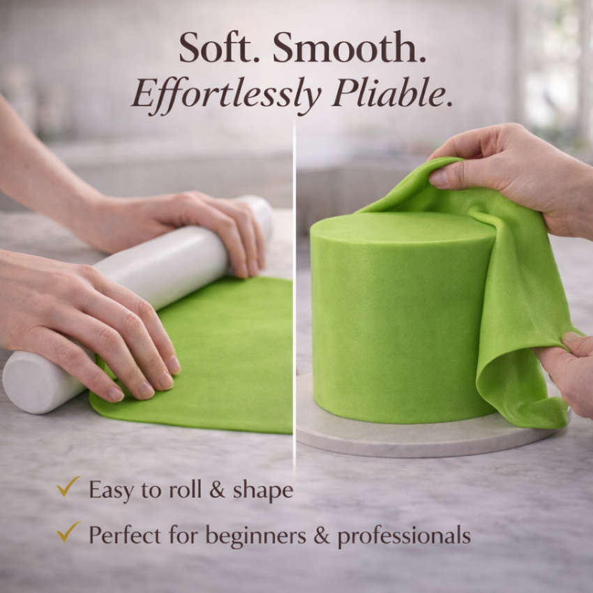 Spring Green | Edible Natural Fondant (4 x 250g)