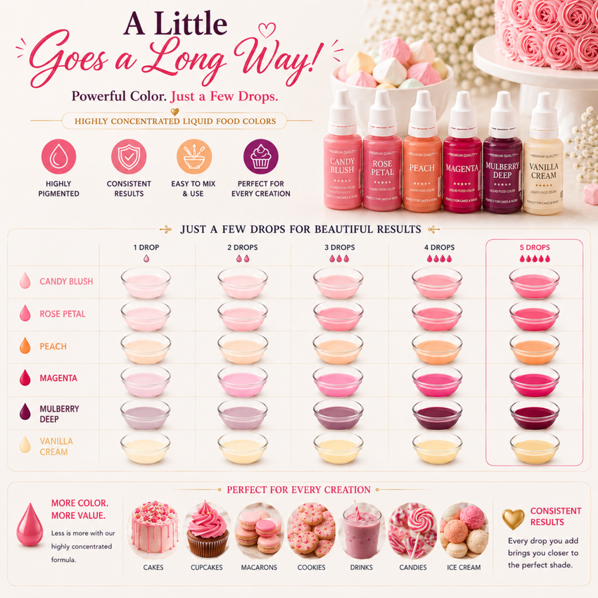 Valentine | Pack of 6 Edible Water Color