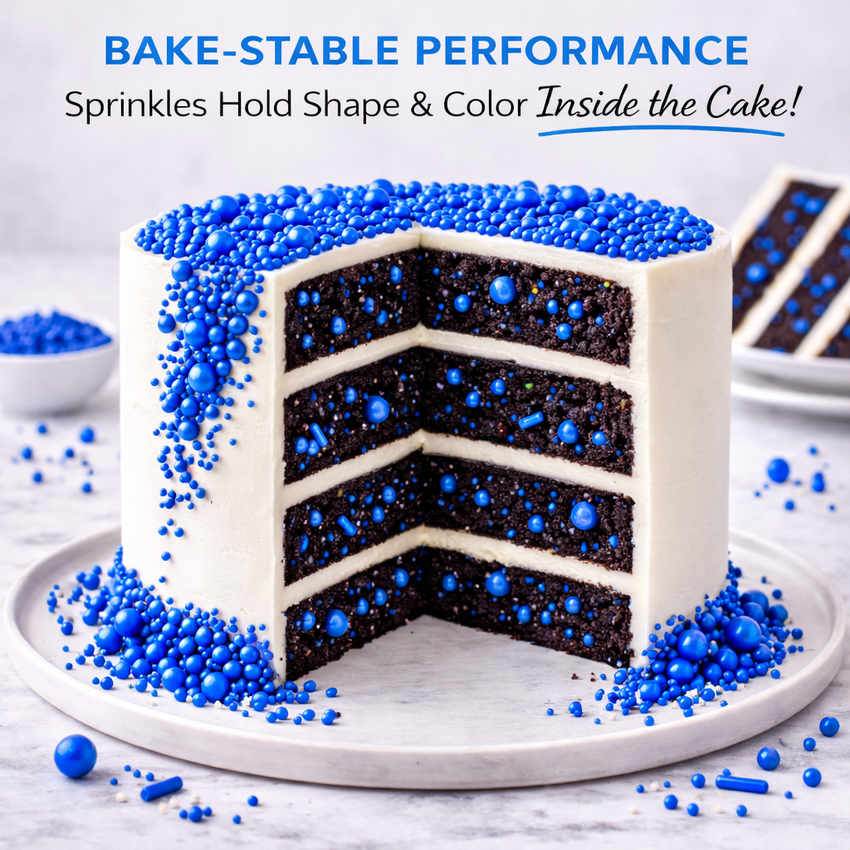 Poppy Blue | Sprinkles Bottle for Decoration Bottle 120 g