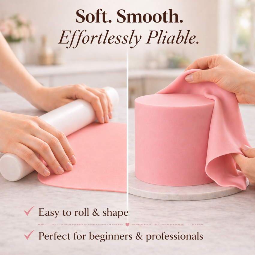 Blush Pink | Edible Natural Fondant (4 x 250g)