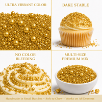 Gold | Sprinkles Bottle for Decoration Bottle 120 g