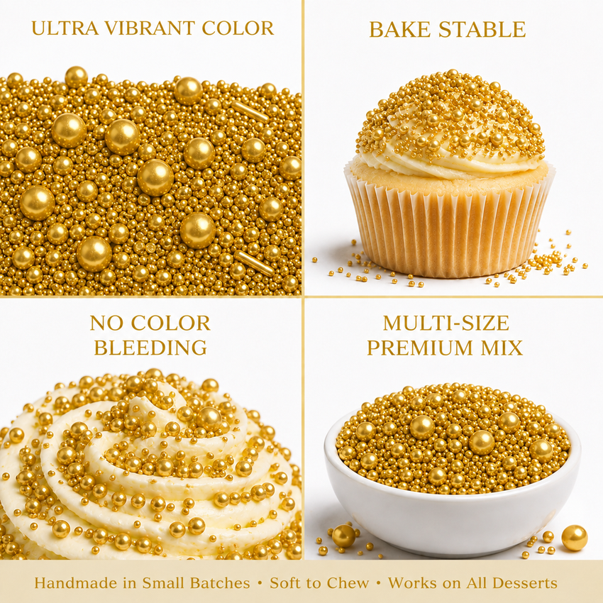 Gold | Sprinkles Bottle for Decoration Bottle 120 g