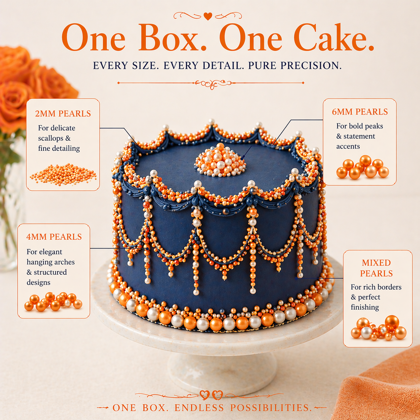 Sprinkles for Cakes & Cupcakes Decoration | USP-23(Orange)