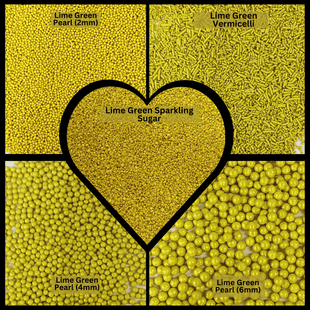 Sprinkles for Cakes & Cupcakes Decoration | USP-13(Lime Green)