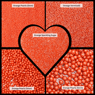 Sprinkles for Cakes & Cupcakes Decoration | USP-23(Orange)