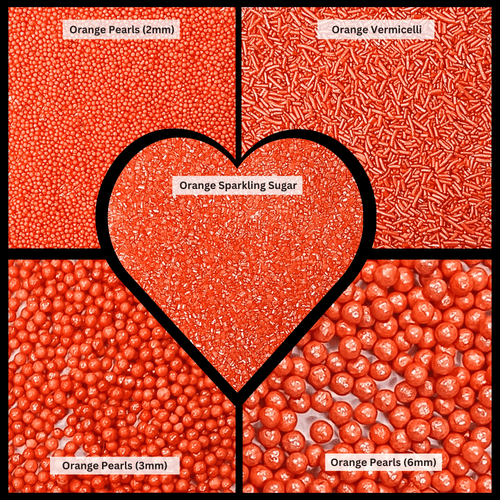 Sprinkles for Cakes & Cupcakes Decoration | USP-23(Orange)