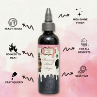 Beaming Black | Edible Drips 110 Gms