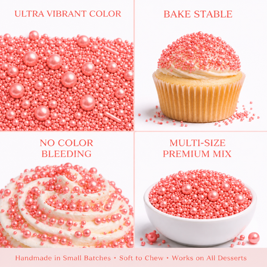 Rose Pink | Sprinkles Bottle for Decoration Bottle 120 g
