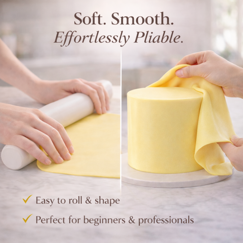 Butter Yellow | Edible Natural Fondant (4 x 250g)