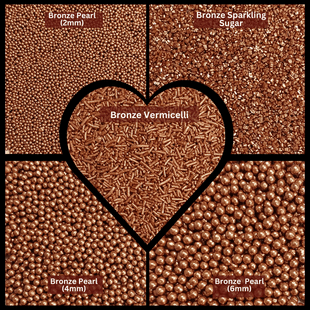 Sprinkles for Cakes & Cupcakes Decoration | USP-21(Bronze)