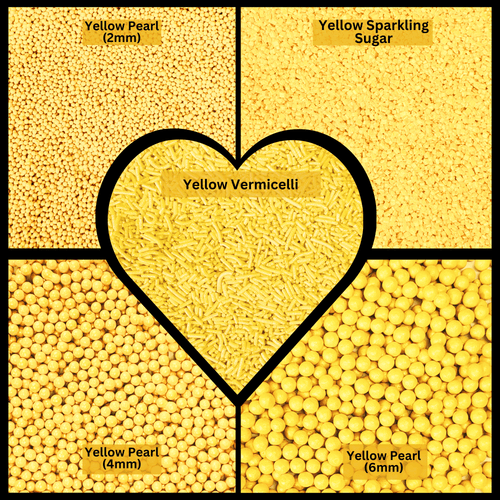 Sprinkles for Cakes & Cupcakes Decoration | USP-25(Yellow)