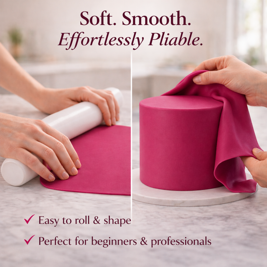 Fuschia Pink | Edible Natural Fondant (4 x 250g)