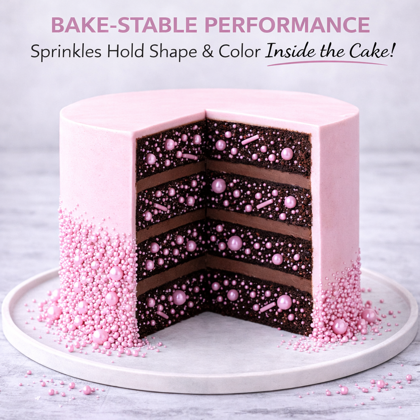 Baby Pink | Sprinkles Bottle for Decoration Bottle 120 g
