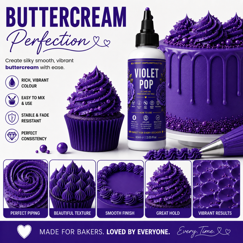 Voilet Pop | Edible Gel Color 60ml