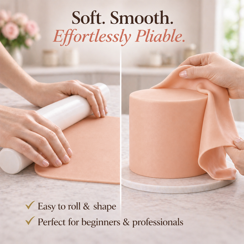 Peach Blossom | Edible Natural Fondant (4 x 250g)
