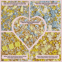 Gender Reveal Mix Silver Baby Feet & Feeding Bottle Baby Shower Sprinkles