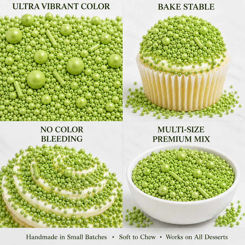 Lime Green | Sprinkles Bottle for Decoration Bottle 120 g