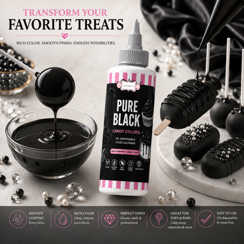 Pure Black | Edible Candy Color 60ml