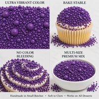 Purple | Sprinkles Bottle for Decoration Bottle 120 g