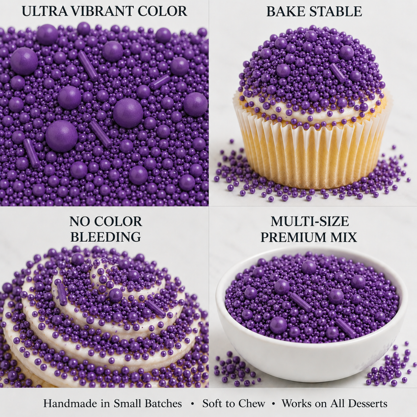 Purple | Sprinkles Bottle for Decoration Bottle 120 g