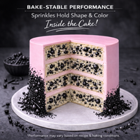 Black | Sprinkles Bottle for Decoration Bottle 120 g