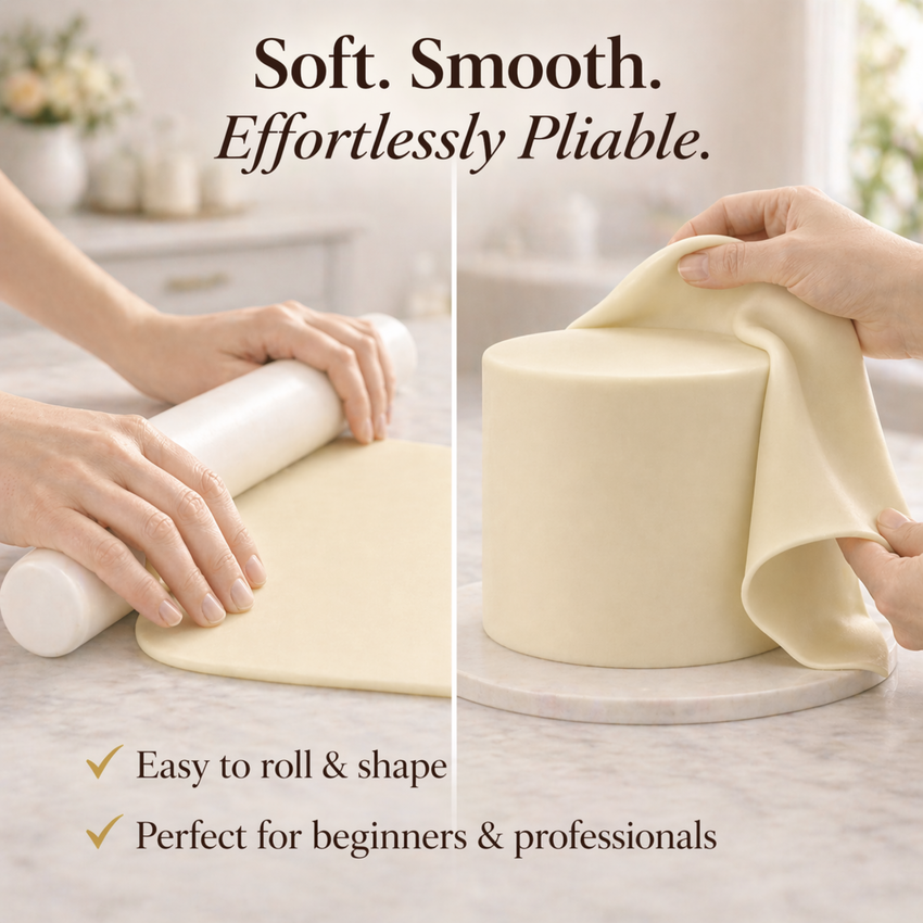 Magnolia Ivory | Edible Natural Fondant (4 x 250g)
