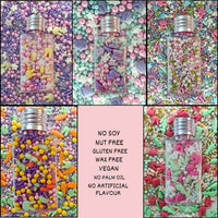 Edible Sprinkles | Mix Red, Pink, Green & Yellow Pearls Pack of 5 (EAST 1) - 100Gms