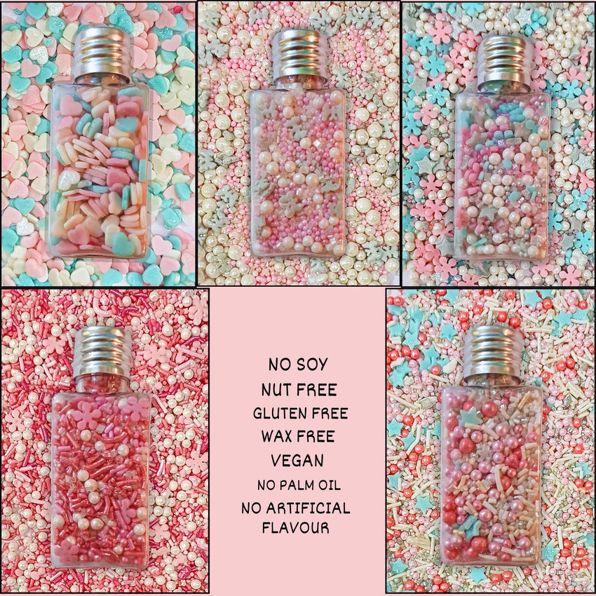 Valentine Sprinkles | 17 Edible Decoration for Baking & Dessert 100 Gms