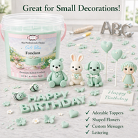 Soft Blue | Edible Natural Fondant (4 x 250g)