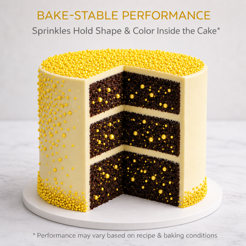 Yellow | Sprinkles Bottle for Decoration Bottle 120 g