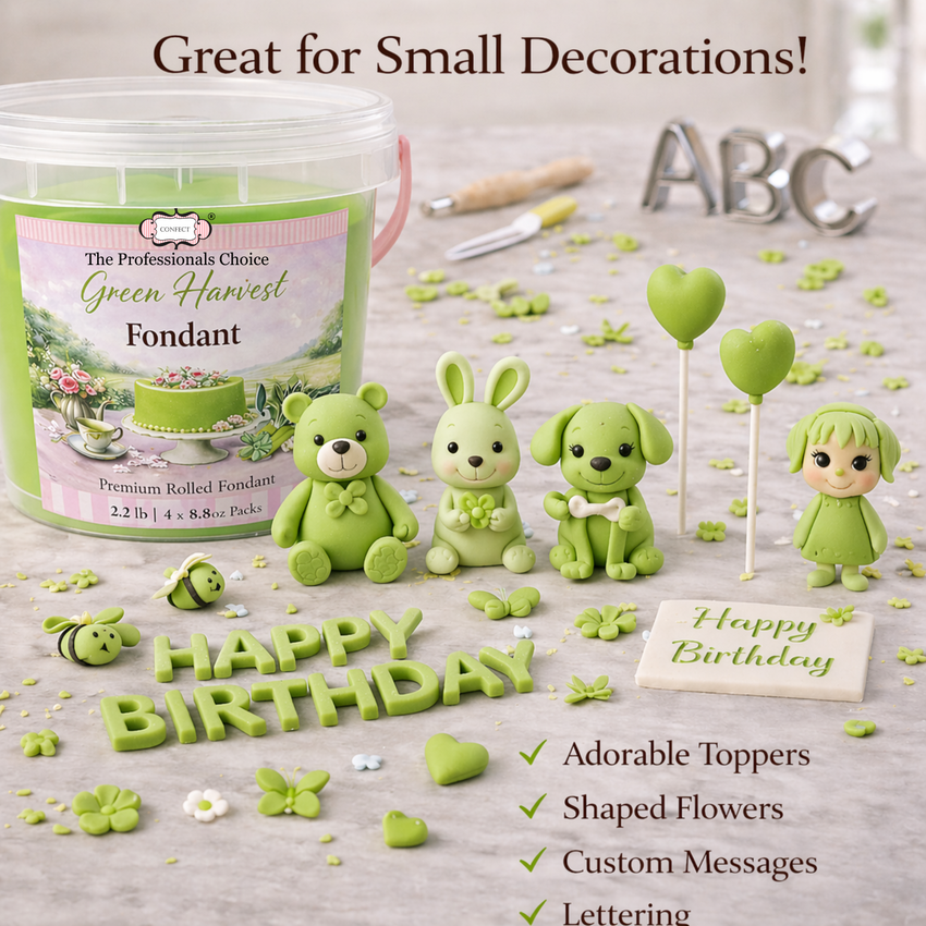 Green Harvest | Edible Natural Fondant (4 x 250g)