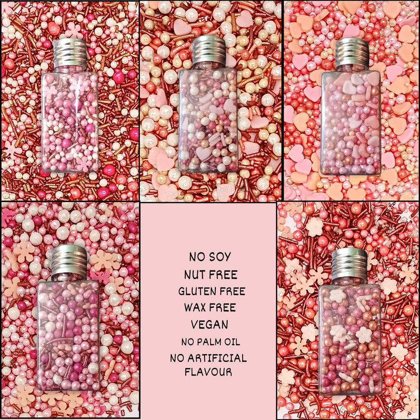 Valentine Sprinkles | 10 Edible Decoration for Baking & Dessert 100 Gms