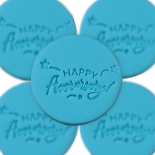 Toppers Cutters | Congratulations Topper Cutter | Cake & Cupcake Decorating Supplies (Happy Anniversary)