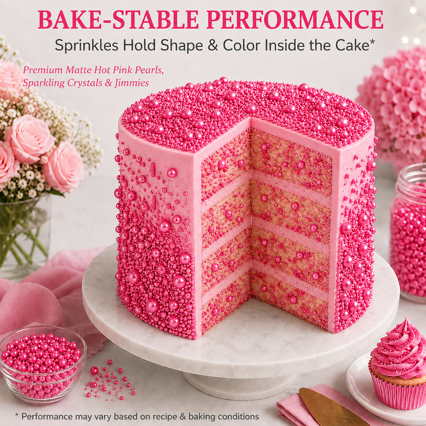 Hot Pink | Sprinkles Bottle for Decoration Bottle 120 g