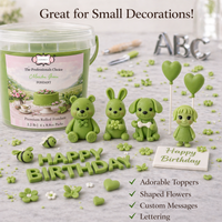 Mint Green | Edible Natural Fondant (4 x 250g)