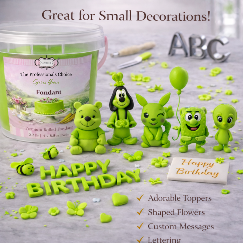 Spring Green | Edible Natural Fondant (4 x 250g)
