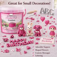 Fuschia Pink | Edible Natural Fondant (4 x 250g)
