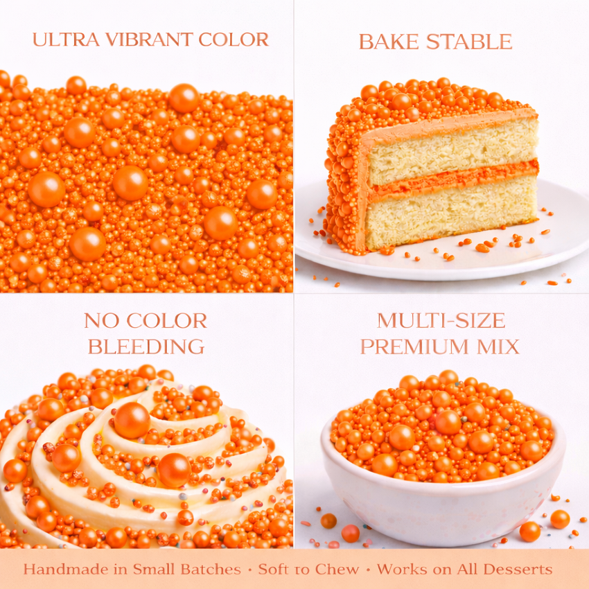 Citrus Orange | Sprinkles Bottle for Decoration Bottle 120 g