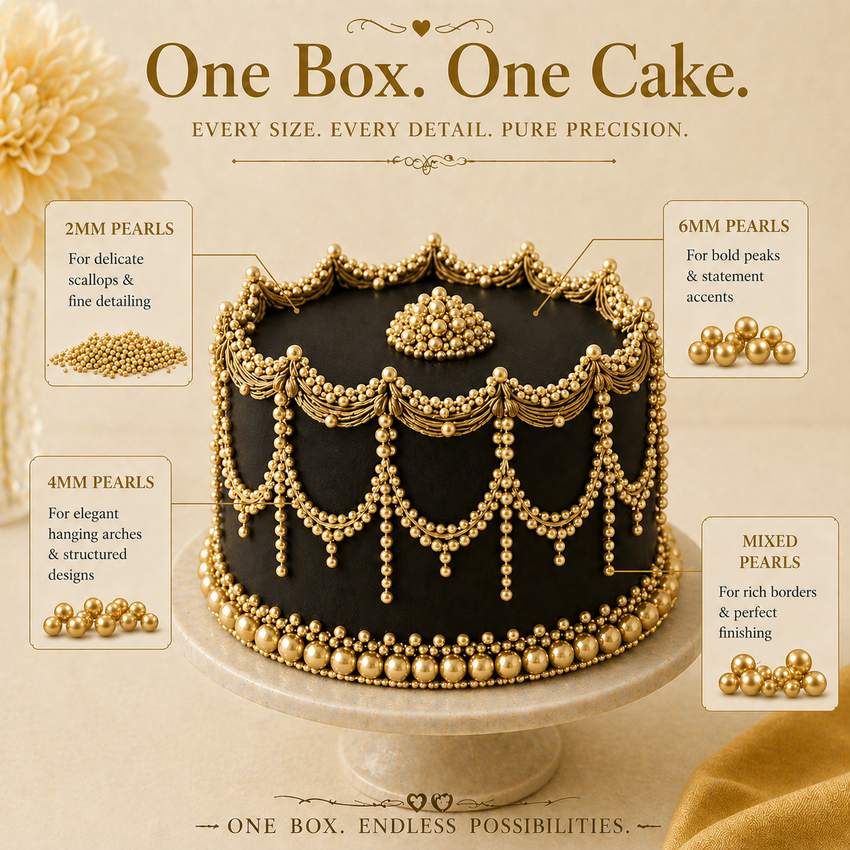 Sprinkles for Cakes & Cupcakes Decoration | USP-17(CH Gold)