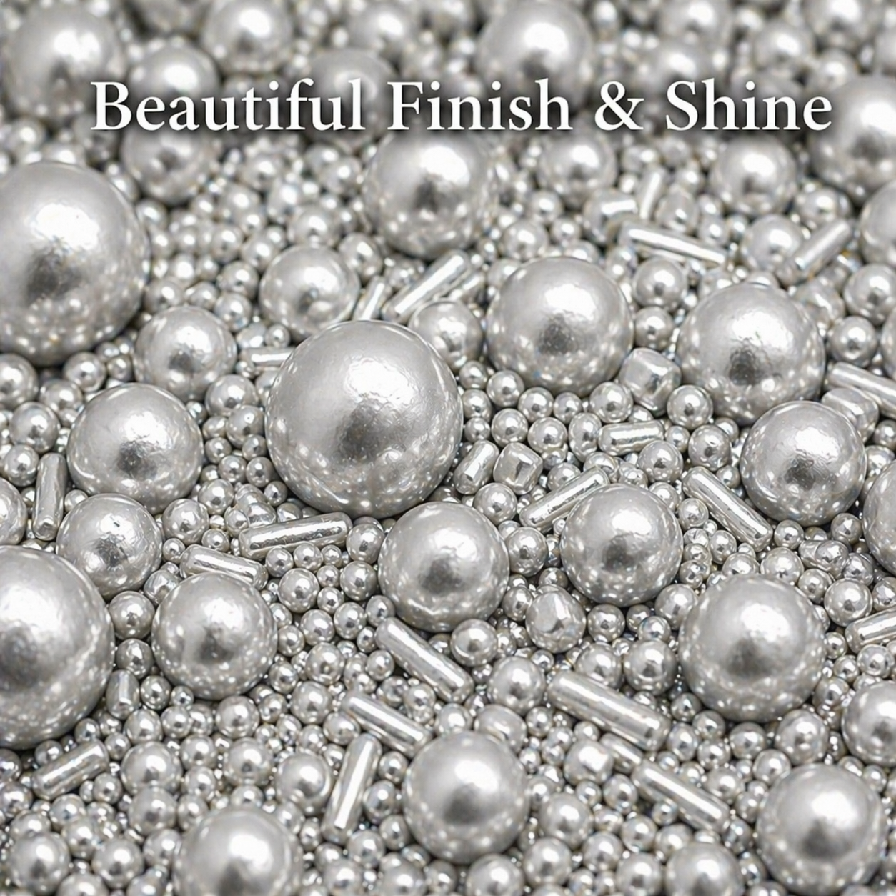 Sprinkles for Cakes & Cupcakes Decoration | USP-16(Silver)