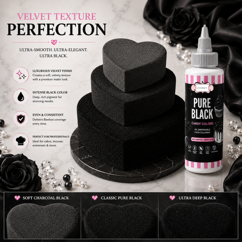 Pure Black | Edible Candy Color 60ml
